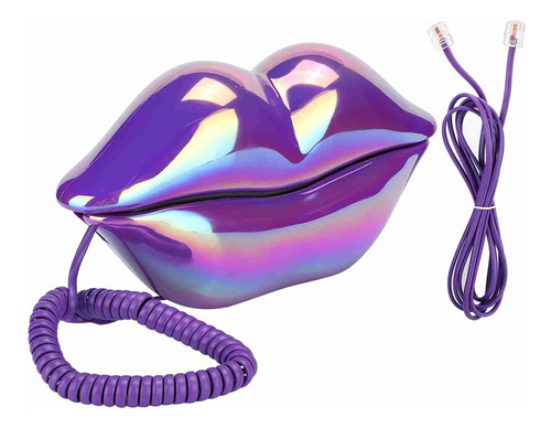 Teléfono Fijo Alambrico Con Diseño De Labios Funky Retro