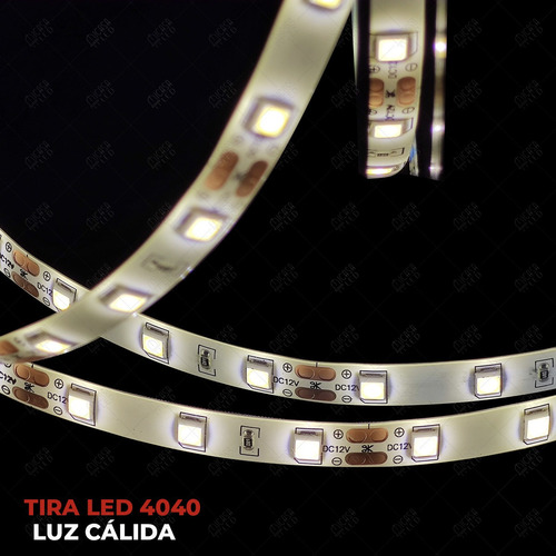 Imagen 5 de 6 de Tira Led Interior 12v 5m Recortable Con Eliminador