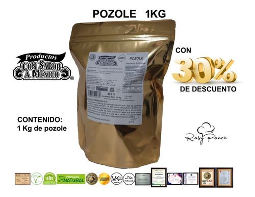 Especias Deshidratada P/preparar Pozole 1kg 100% Natural