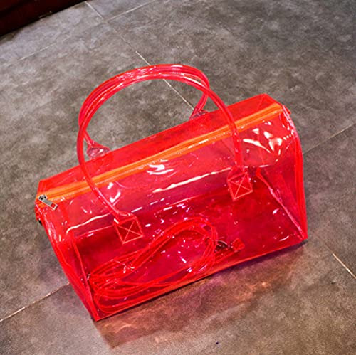 Bolsa De Gimnasio Transparente Para Mujer, Bolsa De Pvc Tran