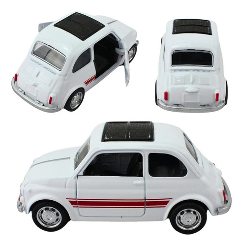 Miniatura Carrinho De Ferro Fusca Mini Fusquinha Brinquedo Cor Branco