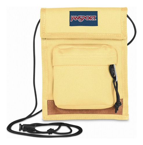 Crossbody Jansport Viaje Festival Essential Carryall Acabado de los herrajes Metal Color Amarillo pastel Color de la correa de hombro Negro Diseño de la tela Liso