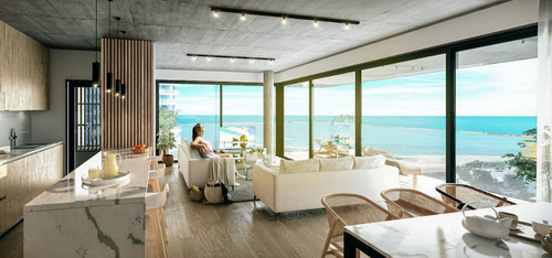 Venta Apartamento Dos Dormitorios Con Terraza En Playa Mansa, Punta Del Este