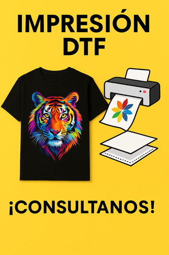 Impresion Dtf Por Metro. Full Color- Calidad Premium.