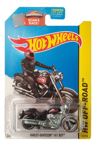 Moto Harley Davidson Fat Boy First Edition Hot Wheels 