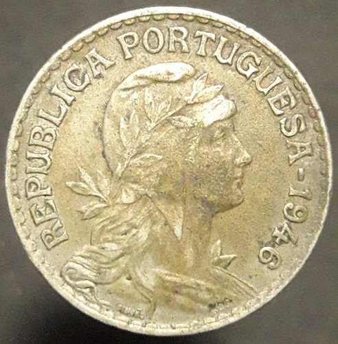 Moneda República Portuguesa 1946  1 Escudo 