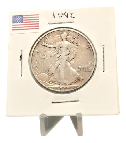 Moedas Antigas Americanas Half De Dollar De 1942 E 1943 (Usado)