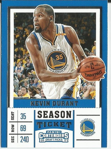 2017 Contenders Draft Picks Season Ticket Kevin Durant Warr