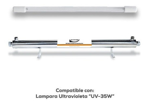 Lámpara De Luz Ultravioleta Evans De 35 W - Repuesto Color Blanco