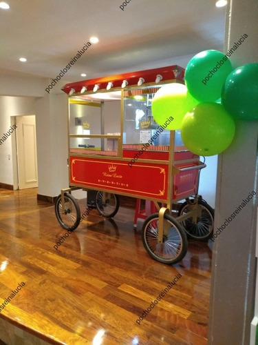 Imagen 4 de 5 de Alquiler Carro Pochoclero,copos De Azúcar, Pochoclos Eventos