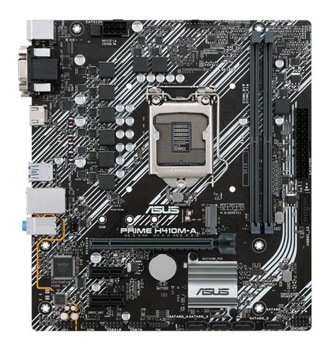 Imagem 2 de 6 de Placa Mãe Asus H410 Intel 1200 Prime H410m-a Ddr4 Micro Atx