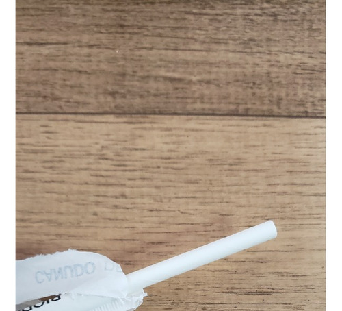100 Canudo Papel Branco Biodegradável 6mm 100% Sustentável