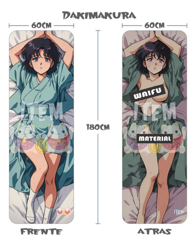 Nuevo Dakimakura Cojin Hentai Akane Tendou Ranma Nsfw Sexy 