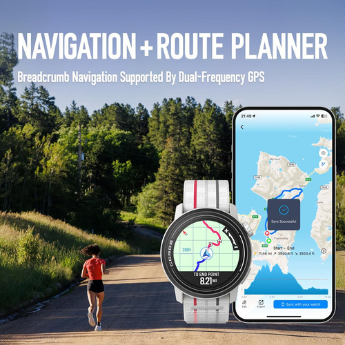 Reloj Deportivo Gps Coros Pace 3, 17 Días De Batería, Negro
