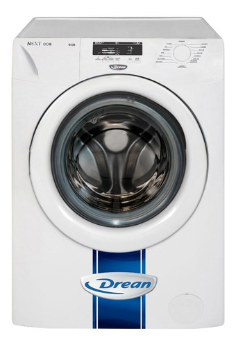 Lavarropas Drean Next 6.08 800rpm 6kg Puerta Extra Grande