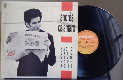 Vinilo Lp Andres Calamaro - Nadie Sale Vivo - Exc - Edfargz