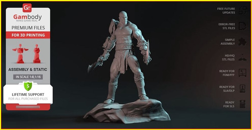 Action Figure Gambody Stl Kratos God Of War