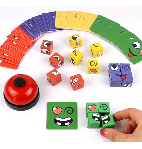 Juego De Mesa Expression Puzzle Building Blocks Montessori C
