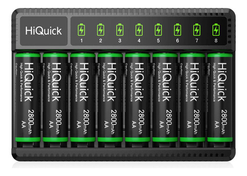 Hiquick Baterias Recargables Aa Precargadas De 2800 Mah (paq