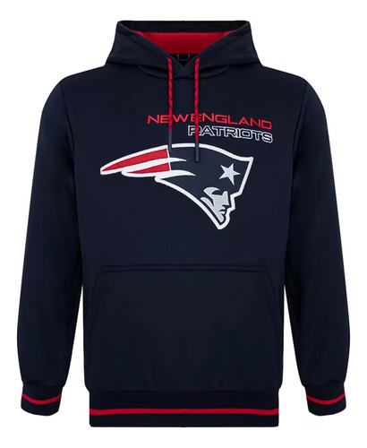 Sudadera Hoodie Nfl Hombre New England Patriots Oficial 