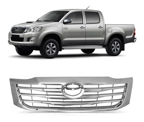 Grade Dianteira Toyota Hilux Srv 12 13 14 Cromada