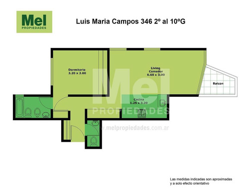 Imagen 9 de 10 de Departamento En El Emprendimiento Luis María Campos 346