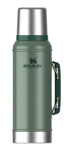 Termo Stanley Classic Legendary Bottle 1.0 QT de acero inoxidable hammertone green