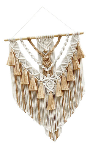 Tapiz De Macramé, Colgante De Pared Tejido A Mano Bohemio