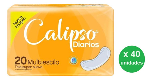 Protector Diario Calipso Multies. X20u- Pack X40 - Dh Tienda