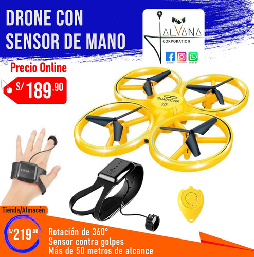 Drone Con Sensor De Mano