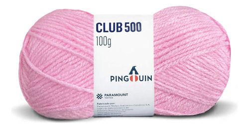 Lã Club 500 Tricô Pingouin Novelo 200m 100g (500 Tex) Cor 0377 - Sonho