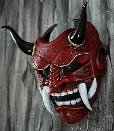 Máscara Japonesa Hannya Devil Ghost Tusk Masks Cosplay Ghost
