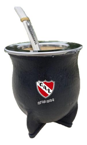 Mate Camionero Y Latas Independiente-bombilla Grabada Gratis