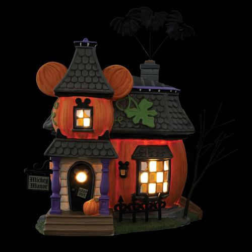 Casa Encantada Mickey Pumpkintown Para Halloween Multicolor