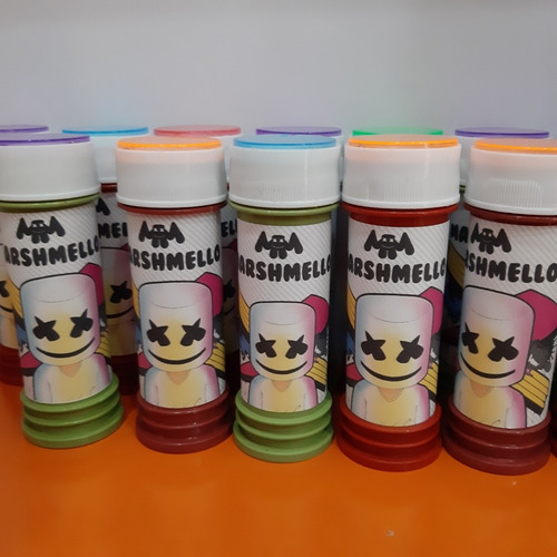 Burbujas Personalizadas Dj Marsmello Pack X24