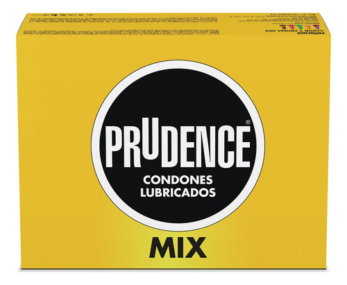 Caja Con 60 Condones Lubricados Prudence Sabor Y Aroma Mix