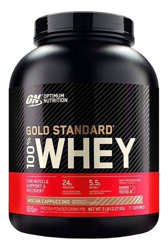Whey Gold Standard 100% Whey Proteína 5lbs Mocha Cappuccino