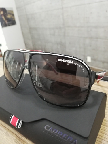 Lentes Carreta Gran Prix Ll Gris Blanco, Rojo Y Negro
