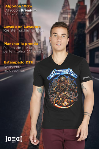 Playera Metallica 12 Cuello Redondo
