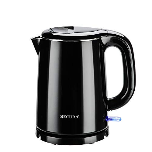 Secura Cafetera Hervidor Tetera Electrica Black 1 Litro