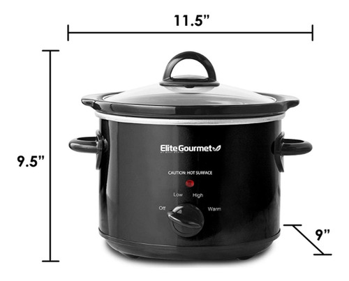 Olla Electrica Ovalada 3 Litros Elite Gourmet Mst-350b