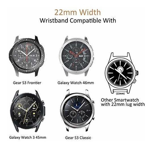 Correa Deportiva Para Samsung Galaxy Watch 1.811 in 3 Gear