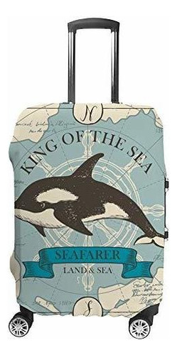 Maleta - Kuizee Luggage Cover Suit  Cover Killer Whale 