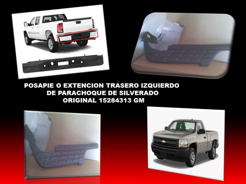 Posapie Trasero Izquierdo De Silverado Original 15284313 Gm