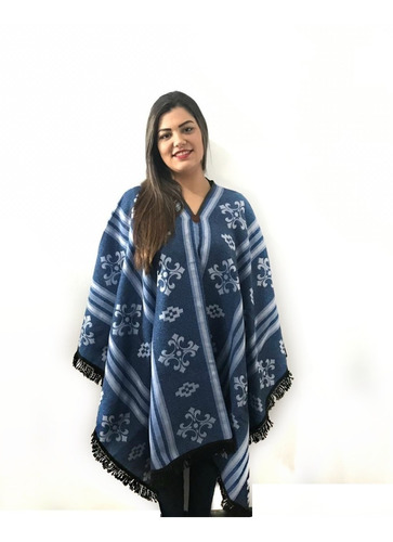 Pala Poncho Pampa Argentino Unisex Celeste