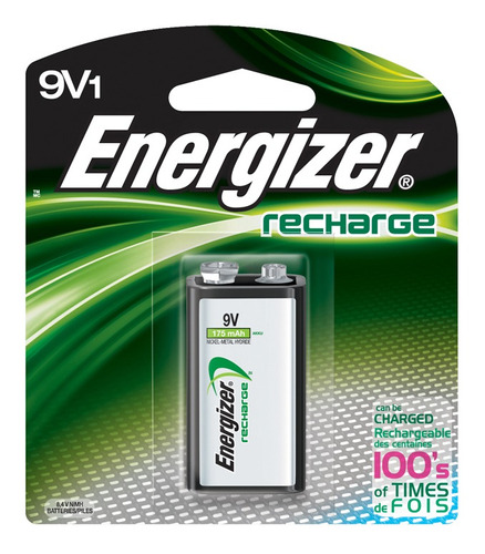 Imagen 1 de 1 de Batería Recargable Energizer 9v 175mah 3 Unid / Superstore