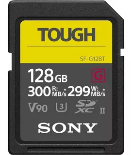 Cartão Sdxc Sony 128gb Sf-g Tough Serie G Uhs-ii V90 300 Mb/