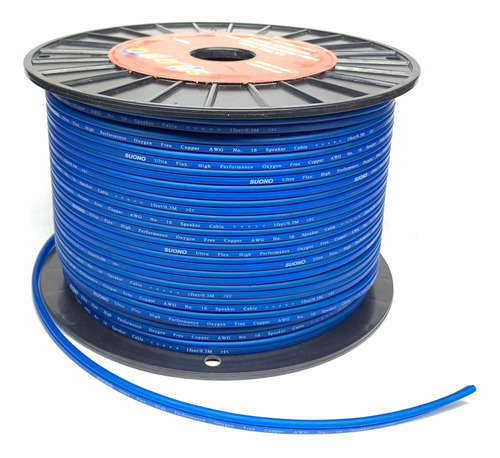 Cable Para Bocina Suono Calibre 16 Awg 100% Cobre, Por Metro