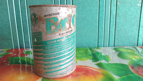 Lata Vacía Antigua Marca Brio Aceite Pemex Colección (Usado)