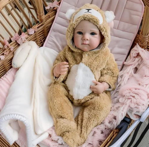 Bebé Reborn Original Vinilo Cuerpo Completo Betie Oso Doll